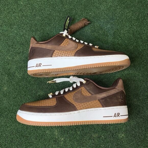Sz 10.5 Nike Air Force 1 Low \'07 LV8 Jersey Made It Brown White IM6644-259 Men\'s main image 7